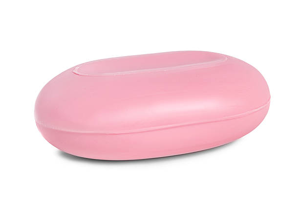 istock Pink soap isolated 2207135828