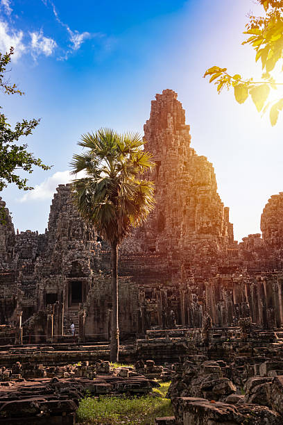istock Bayon temple, ancient temple ruins in Cambodia 2207136898