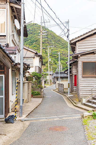 istock Traditional burnt cedar plank streetscape (Takeno Town, Toyooka City, Hyogo Prefecture) 2207138169