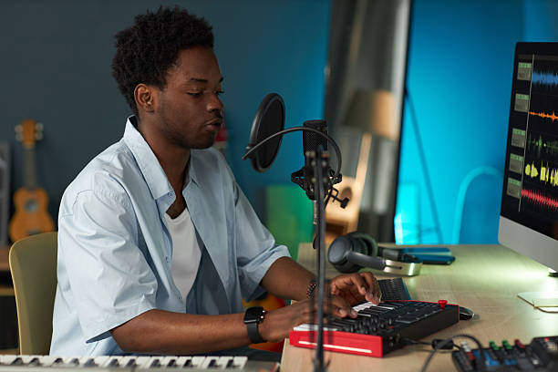 istock Creating Music in Home Recording Studio Environment 2207139729