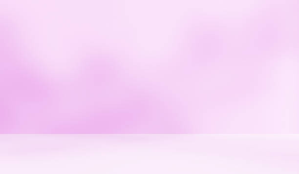 istock Empty pink purple studio room for product presentation with shadow of tree leaves on the wall. 2207141632