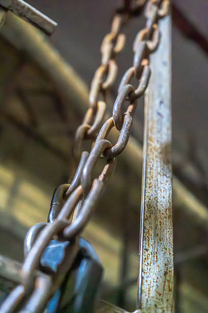 istock Close-Up of Rusty Metal Chain 2207141668