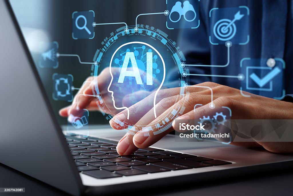 Computer Predicting Ai Agent Supporting Business Processes With Automation Technology ...