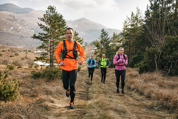istock Group of Trail Runners Training in Nature 2207142230