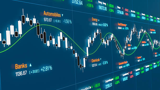 istock Close up candle stick chart, line with market data and sector industry information. 2207142973