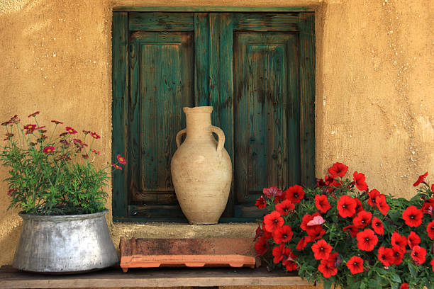 Lebanese Terracotta Jar in Garden