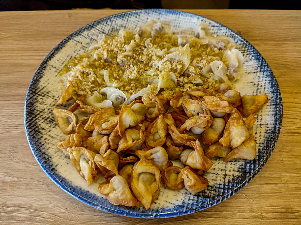 istock Traditional turkish manti dish serving at istanbul turkey 2207145817