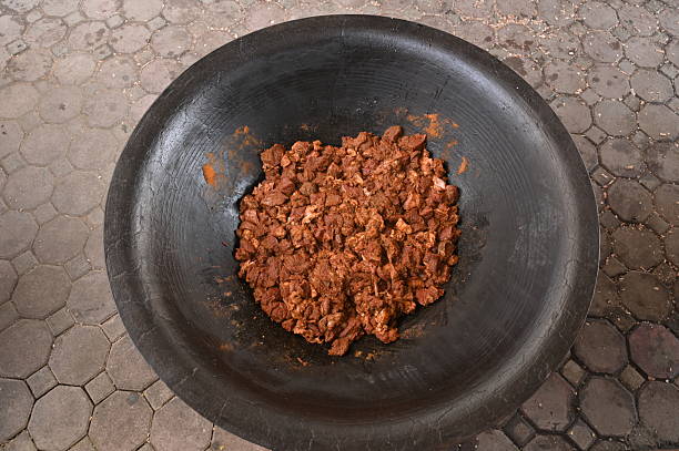 istock Meat mixed with spices ready to cook 2207146236