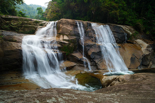 istock A waterfall with a stream of water flowing down it 2207154524