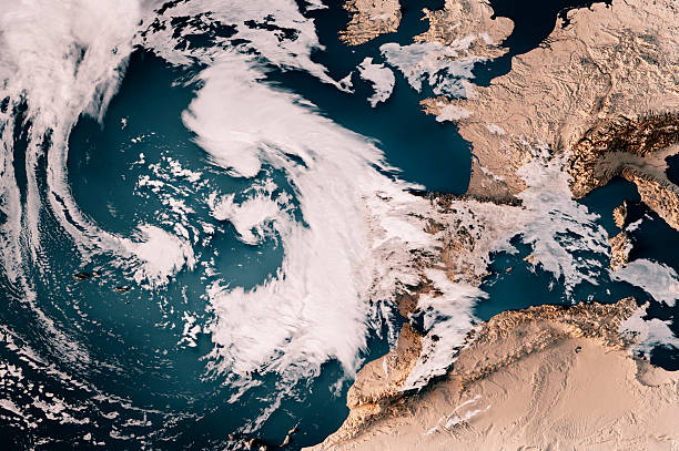 istock Storm Martinho 2025 Cloud Map Western Europe 3D Render Neutral 2207155977