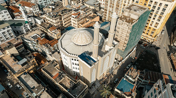 istock Stunning drone shot capturing a Muslim mosque in Dar es Salaam, 2207155998