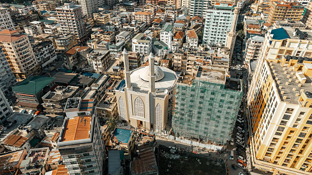 istock Stunning drone shot capturing a Muslim mosque in Dar es Salaam, 2207156778
