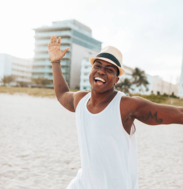 istock happiness black man on the beach 2207159129
