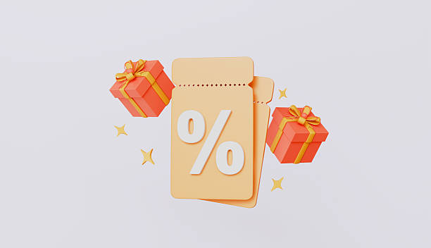 istock Sale coupons and gift boxes 3d illustration 2207167296