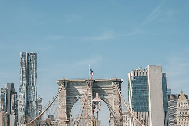 istock Brooklyn Bridge with Manhattan Skyline on a Clear Day 2207170743