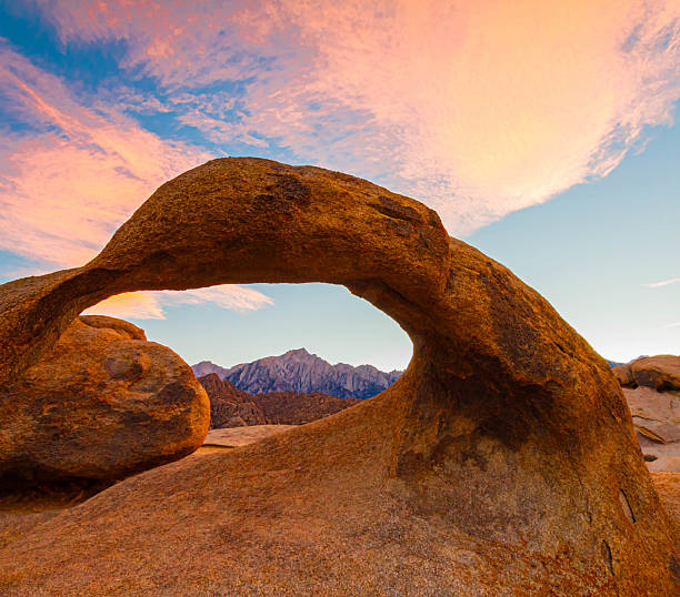 istock Sunrise on The Alabama Hills and Mobius Arch 2207183964