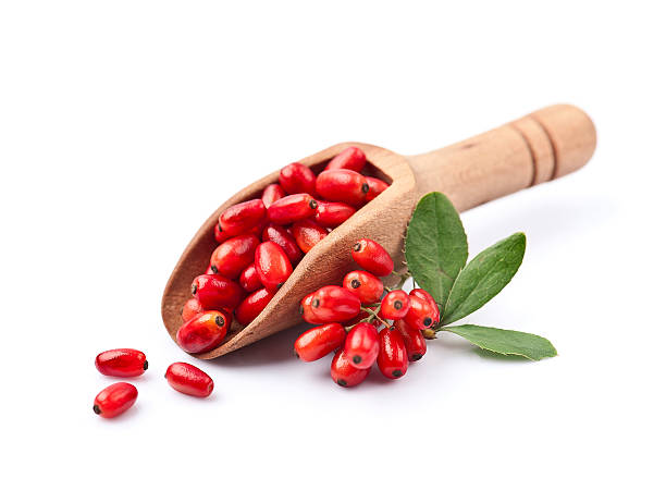 istock Barbarum berries with leaves 2207185132