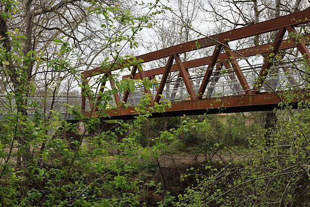 istock View of a red truss bridge 2207185262