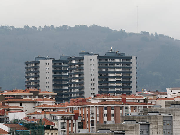 View of different Buildings from the far in Bilbao