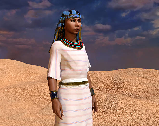 Illustration of Tutankhamen, Pharaoh of Ancient Egypt