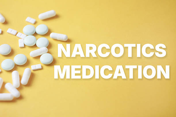 istock narcotics medication text title drugs tablets medications for nervous system 2207186376