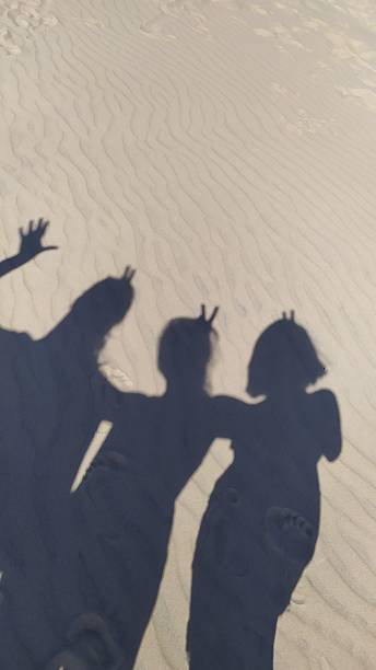 istock A friendly shadow on the sand. Fun Moments in the Sand 2207194012