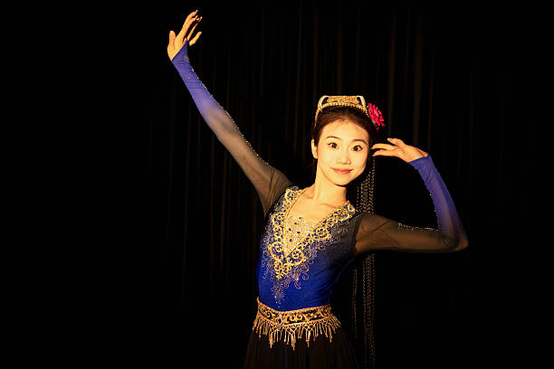 istock Uyghur dancer, beautiful woman, portrait, 2207199205