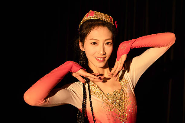 istock Uyghur dancer, beautiful woman, portrait, 2207199304