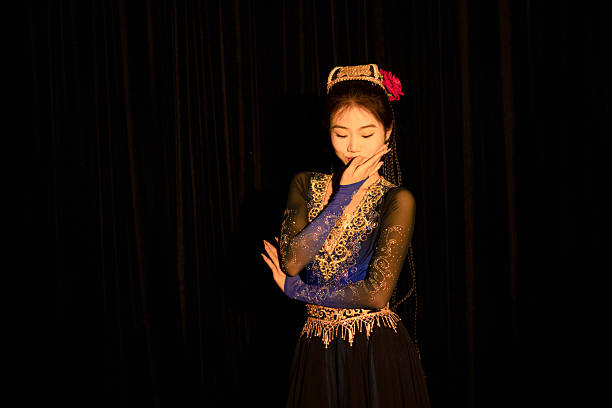 Uyghur dancer, beautiful woman, portrait,
