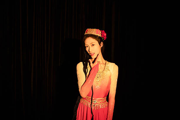 Uyghur dancer, beautiful woman, portrait,