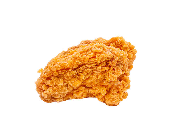 istock Fried chicken chest piece isolated on white background. 2207203284