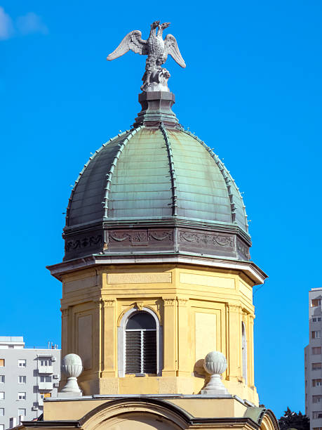 Two-headed eagle on the top of the Rijeka's Clock tower, Croatia