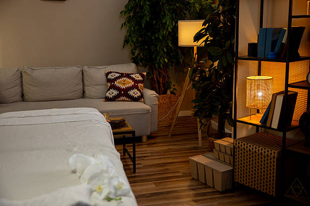 istock A Cozy and Inviting Wellness Space Designed with Beautiful Natural Elements Throughout 2207209480