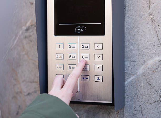 Using A Security Code Keypad 140+ Security Code Gate Control Security System Stock Photos, Pictures ...