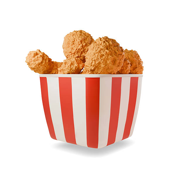 istock Bucket of Fried Chicken. Crispy chicken legs snack 2207210643