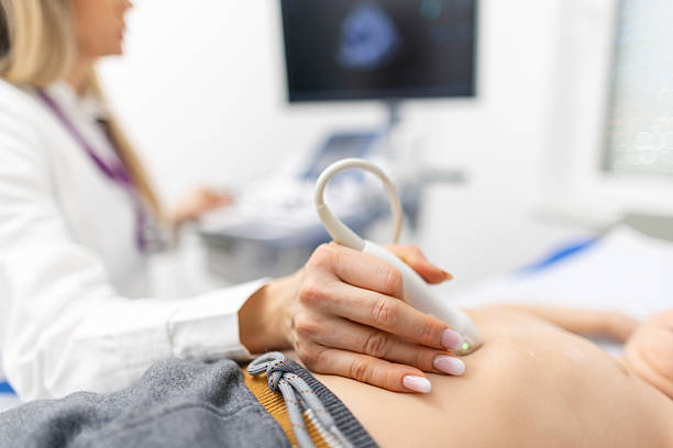 istock Ultrasound examination of a child 2207215047