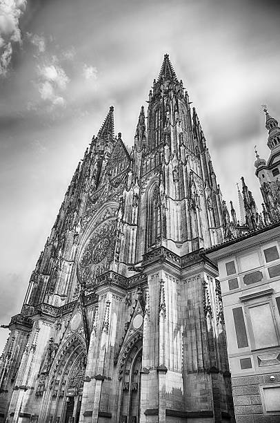 istock St. Vitus Cathedral showing off its impressive gothic architecture, Prague 2207221921