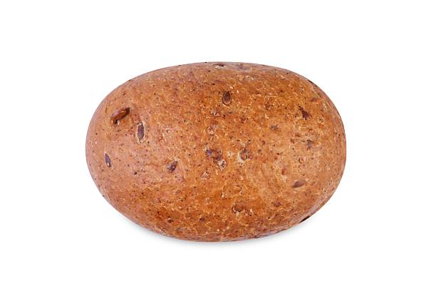 istock Rye bun with seeds on a white isolated background 2207224084
