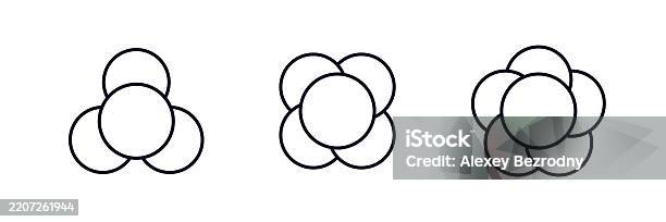 Circle Increasing Pattern Examples Three Overlapping Circle Patterns Showing Growth And Expansion ...
