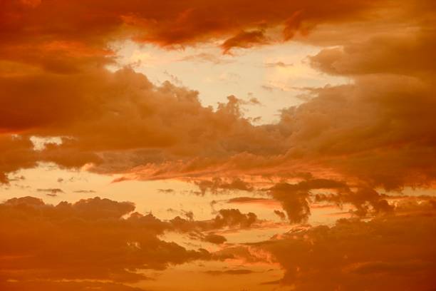 dramatic golden sky over Melbourne at dawn