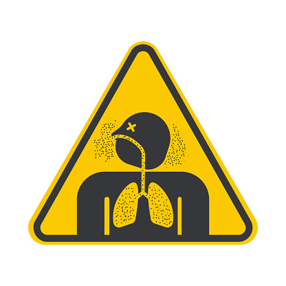 Poor Ventilation Example Graphics Isolated Pictogram Representing Poor Air Quality Pollution Hazards And ...