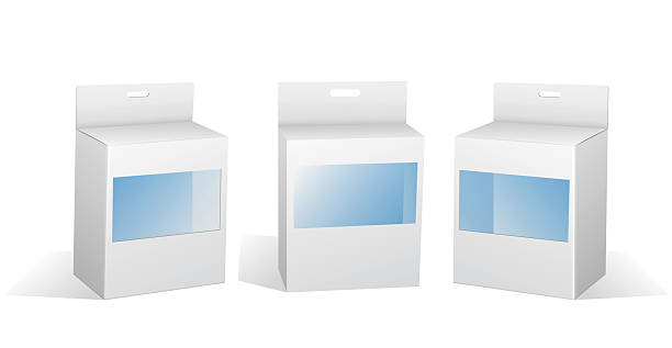 istock Set illustration of Super Realistic White Box Mockup Design isolated 2207270872