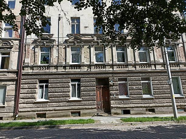 istock Street with old apartment buildings Sovetsk 2024 July 17 2207292124