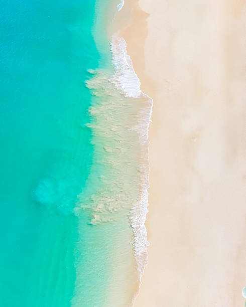 istock Crystal clear turquoise waves washing over soft white sand on a perfect tropical beach. 2207295081