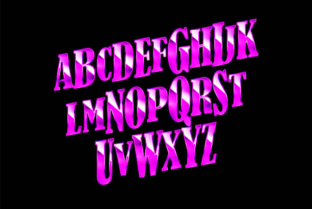 Vector chic banner Super Fast. Elegant Pink and Gold Font. Creative Alphabet Letters and Numbers