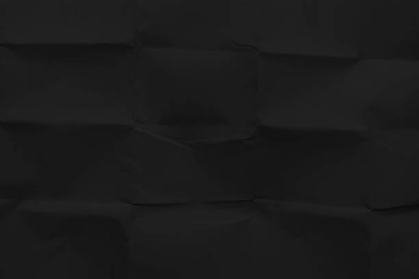 istock Empty blank bright dark crisp black crumpled crushed creased folded recycled textured paper horizontal vector backgrounds with checkered pattern or squares made by folds and creases stock illustration 2207298342