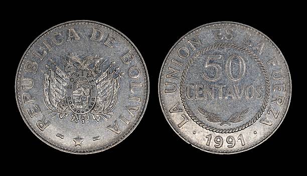 istock 1991 Bolivian 50 centavos coin close-up 2207299623