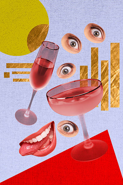 Sketch template design 3D photo collage composite of toast relax holiday celebrate drink cocktail fragment face mouth smile eyes watch Sketch template design 3D photo collage composite of toast relax holiday celebrate drink cocktail fragment face mouth smile eyes watch. drunk visual stock pictures, royalty-free photos & images