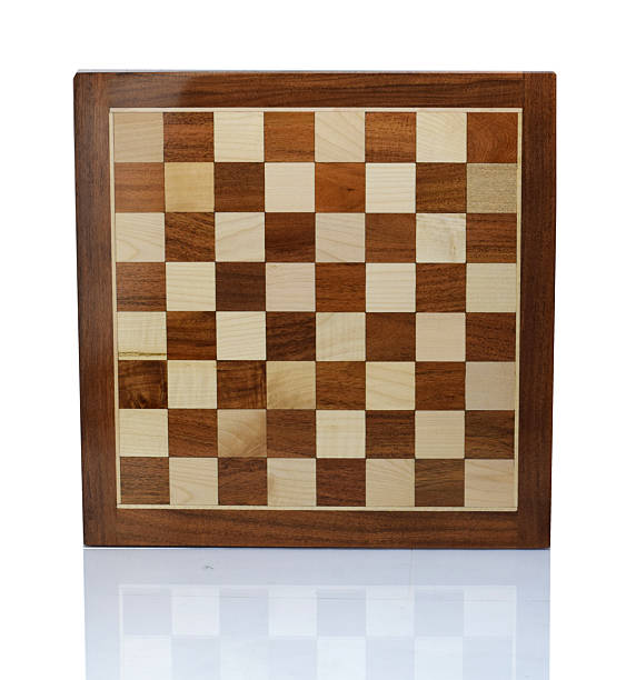 istock Wooden Brown and White Chessboard Standing on Its Edge 2207311065