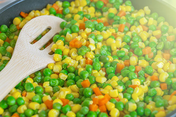 Corn and other vegetables in the sun